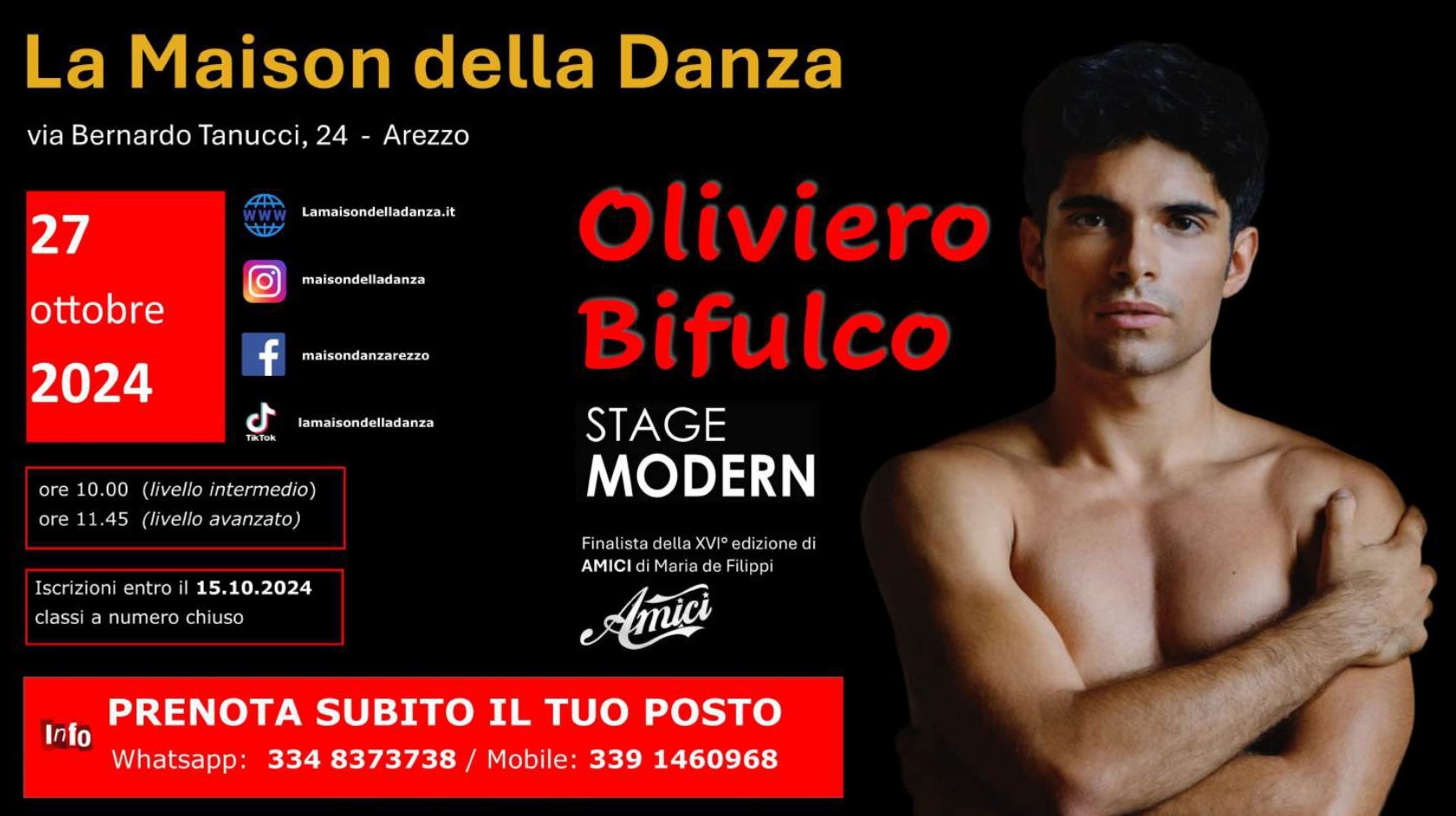 Oliviero Bifulco ospite de La Maison della Danza